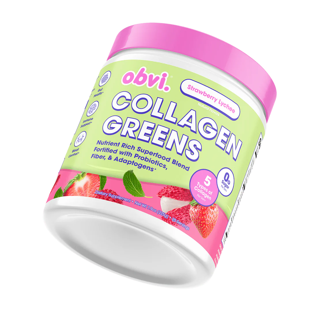 Collagen® Greens Refreshing Greens in a Strawberry Lychee Flavor!
