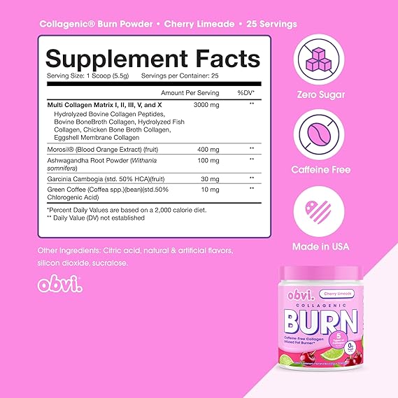 Collagenic Burn Powder - Cherry Limeade