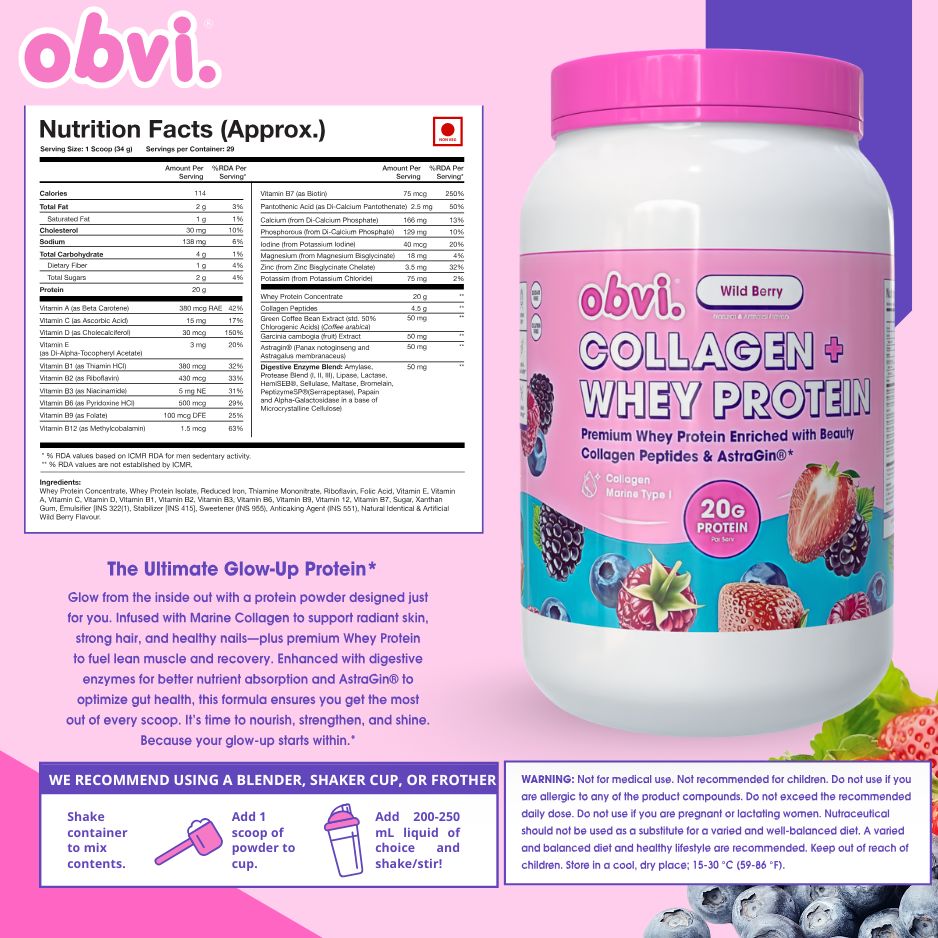 Collagen + Whey Protein - Wild Berry