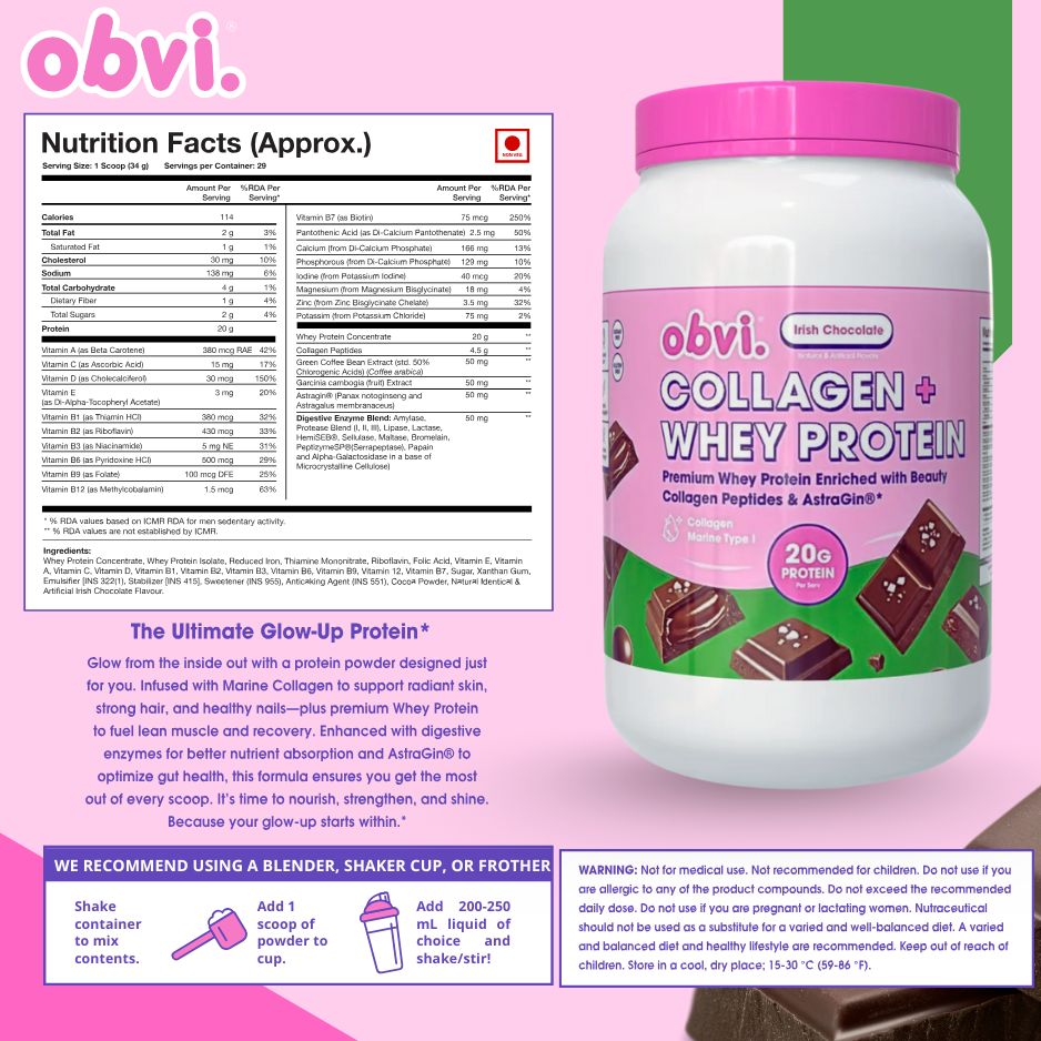 Collagen + Whey Protein - Irish Chocolate