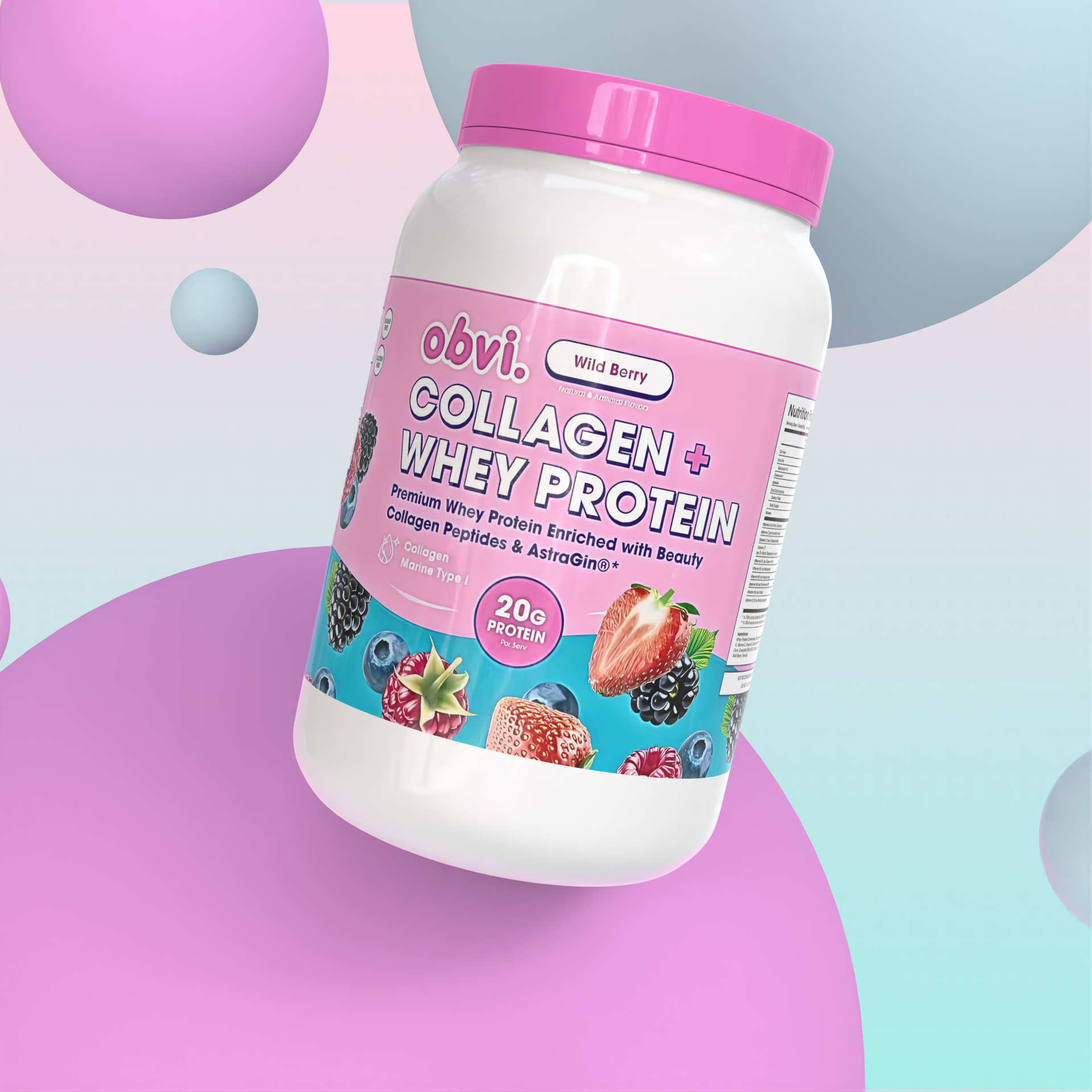 Collagen + Whey Protein - Wild Berry